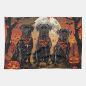 Cane Corso Halloween Spooky Theedoek (Horizontaal)