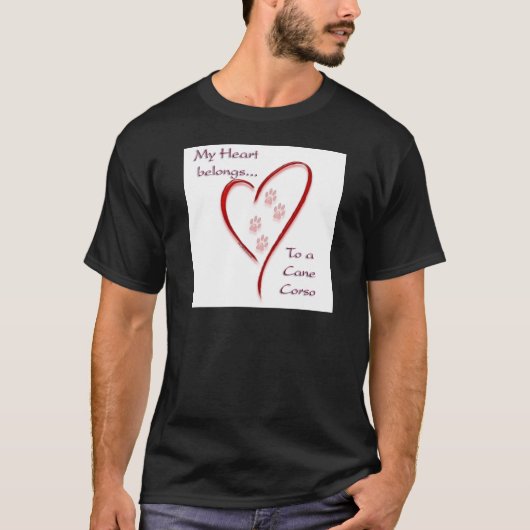 Cane Corso Heart T-shirt (Voorkant)