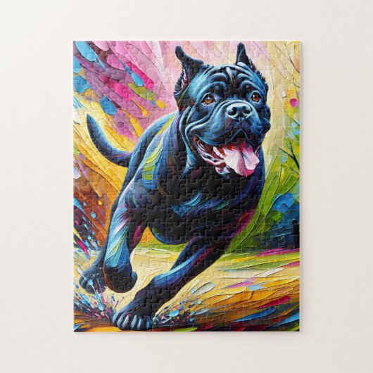 Cane Corso Hond Acryl Kunstprint Hond Liefhebber Legpuzzel (Verticaal)