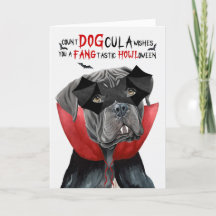 Cane Corso-hond Funny Count DOGcula Halloween