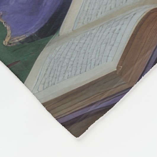 Cane Corso hond grillige Halloween schilderij Fleece Deken (Hoek)