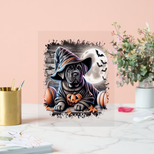 Cane Corso Hond Halloween Acryl Bord (Huwelijk)