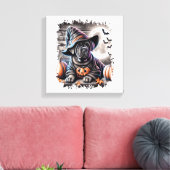 Cane Corso Hond Halloween Canvas Afdruk (Insitu (Woonkamer))