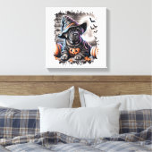 Cane Corso Hond Halloween Canvas Afdruk (Insitu (Slaapkamer))
