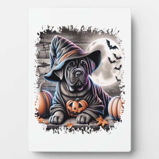 Cane Corso Hond Halloween Fotoplaat (voorkant)