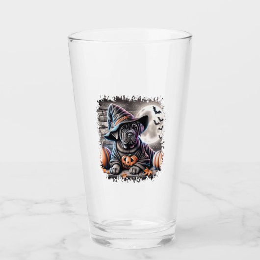 Cane Corso Hond Halloween Glas (Voorkant)