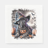 Cane Corso Hond Halloween Servet (Voorkant)