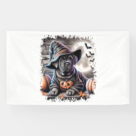 Cane Corso Hond Halloween Spandoek (Horizontaal)