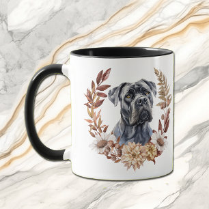 Cane Corso Hond Herfst krans Mok