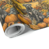 Cane Corso-hond Herfst Oogst Dankdag Cadeaupapier (Rol Hoek)