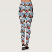 Cane Corso-hond in slee Laat het sneeuwen Kerstmis Leggings (Achterkant)
