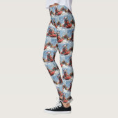 Cane Corso-hond in slee Laat het sneeuwen Kerstmis Leggings (Links)