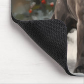 Cane Corso Hond in Sneeuw Kerstmis Muismat (Hoek)