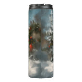 Cane Corso Hond in Sneeuw Kerstmis Thermosbeker (Achterkant)