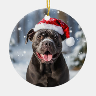 Cane Corso Hond Kerstaandenken Keramisch Ornament