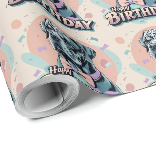 Cane corso Hond Kleurrijk Cadeaupapier (Rol Hoek)