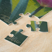 Cane Corso-hond lente bloemen schilderij Legpuzzel (Zijkant)
