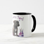 Cane Corso Hond Moeder Bloemstuk Mok (Voorkant rechts)