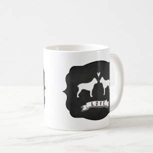 Cane Corso-hond Silhouetten Liefde Koffiemok