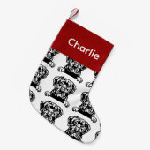 Cane Corso hond sokken Gepersonaliseerd hond Sokke Kleine Kerstsok (Voorkant (Hangend))