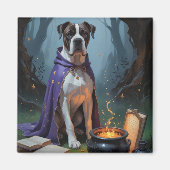 Cane Corso-hond Whimsical Halloween-schilderij Magneet (Voorkant)
