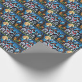 Cane Corso Honden Pompoen Halloween Grappig Cadeaupapier (Hoek)