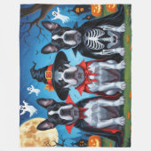 Cane Corso Honden Pompoen Halloween Grappig Fleece Deken (Voorkant)