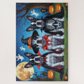 Cane Corso Honden Pompoen Halloween Grappig Legpuzzel (Verticaal)