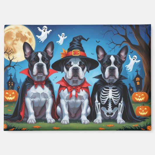 Cane Corso Honden Pompoen Halloween Grappig Magneet (Voorkant)