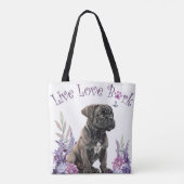 Cane Corso Hondenmoeder Bloemen Tote Bag (Achterkant)
