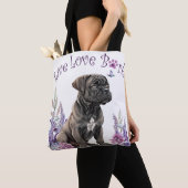 Cane Corso Hondenmoeder Bloemen Tote Bag (Dichtbij)