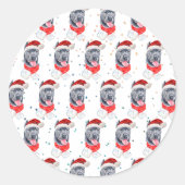 Cane Corso hondenras Kerststerren Ronde Sticker (Voorkant)