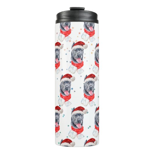 Cane Corso hondenras Kerststerren Thermosbeker (Voorkant)