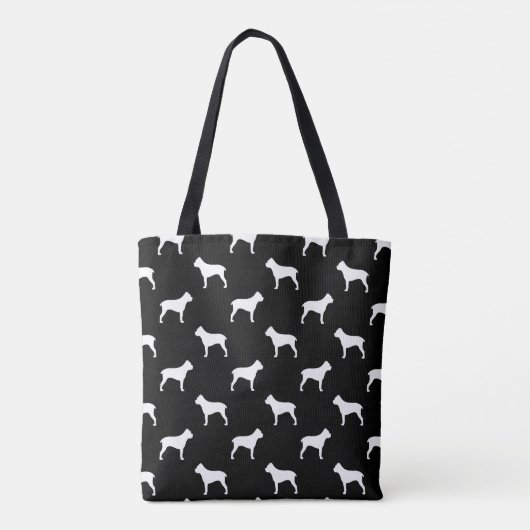 Cane Corso Hondenras Silhouettes Tote Bag (Achterkant)