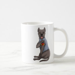 Cane Corso I Love mama Tattoo Dog Shirt Funny Moth Koffiemok