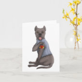 Cane Corso I Love Mom Tattoo Hondenshirt Grappige  Kaart (Gele Bloem)