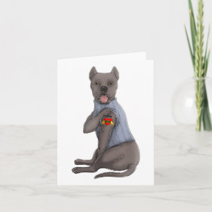 Cane Corso Ik hou van mama Tattoo Hond Shirt Grapp Kaart