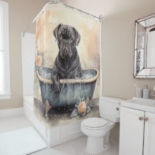 Cane Corso in bad waterverf honden kunst Douchegordijn