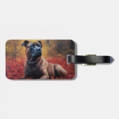 Cane Corso in Herfstbladeren Herfst Inspire Bagagelabel (Achterkant horizontaal)