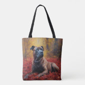 Cane Corso in Herfstbladeren Herfst Inspire Tote Bag (Achterkant)