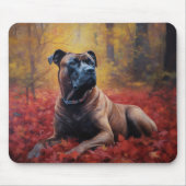 Cane Corso in herfstbladeren val inspireert Muismat (Voorkant)