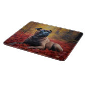 Cane Corso in herfstbladeren val inspireert Snijplank (Hoek)