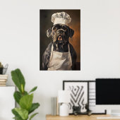 Cane Corso In Kooksmuts Poster, Huisdier Poster, C Poster (Thuiskantoor)