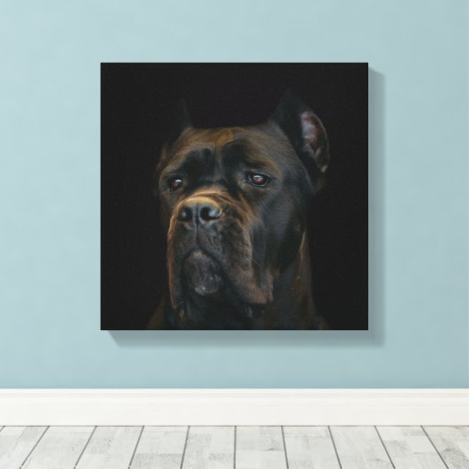 Cane Corso - Italiaans Mastiff Canvas Afdruk (Insitu (Houten vloer))