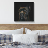 Cane Corso - Italiaans Mastiff Canvas Afdruk (Insitu (Slaapkamer))