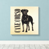 Cane Corso - Italiaans Mastiff Canvas Afdruk (Insitu (Houten vloer))