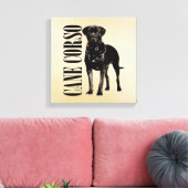 Cane Corso - Italiaans Mastiff Canvas Afdruk (Insitu (Woonkamer))