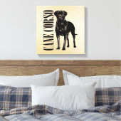 Cane Corso - Italiaans Mastiff Canvas Afdruk (Insitu (Slaapkamer))