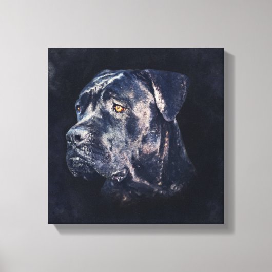 Cane Corso - Italiaans Mastiff-portret Canvas Afdruk (Voorkant)