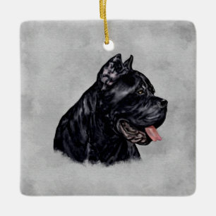 Cane Corso - Italiaans Mastiff-portret Keramisch Ornament